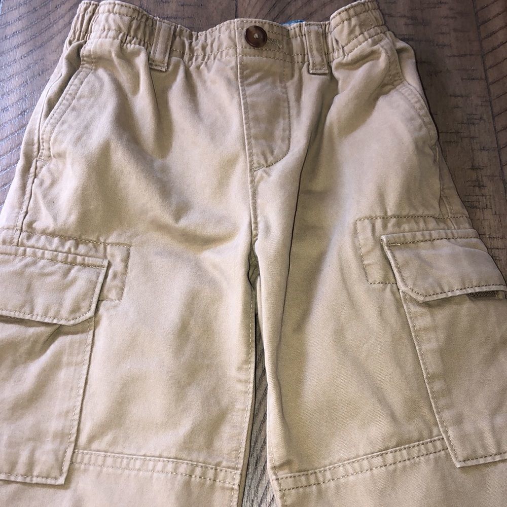 Lands End Unisex Khaki Cargo Pants. 6 Pockets. All Cotton. - Picture 3 of 11